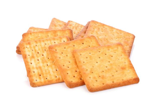 Cracker isolé sur fond blanc - Photo, image