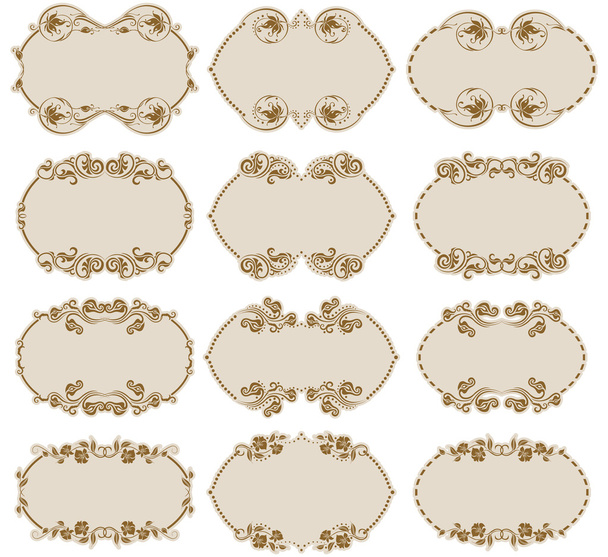 Set of ornate vector frames - Вектор,изображение