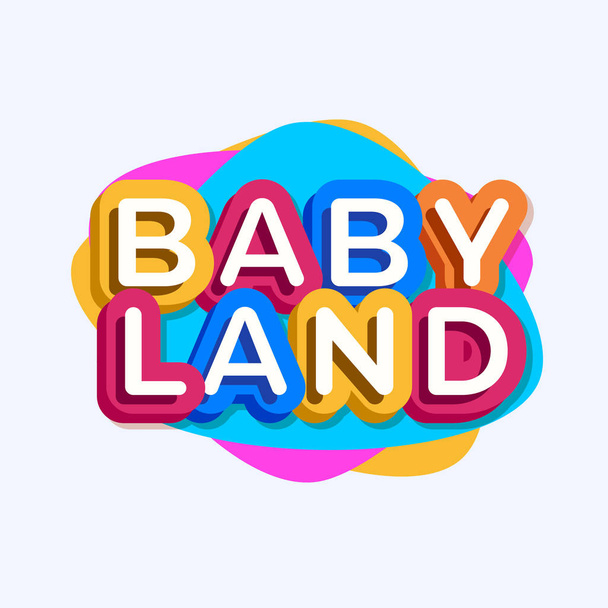 Vektor Baby Land Logo - Vektor, Bild