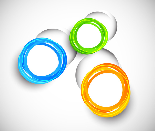 Background with colorful circles - Διάνυσμα, εικόνα