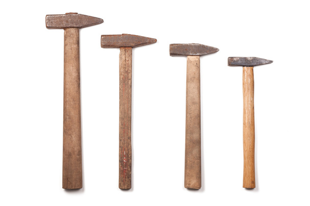 Four used hammer - Photo, Image