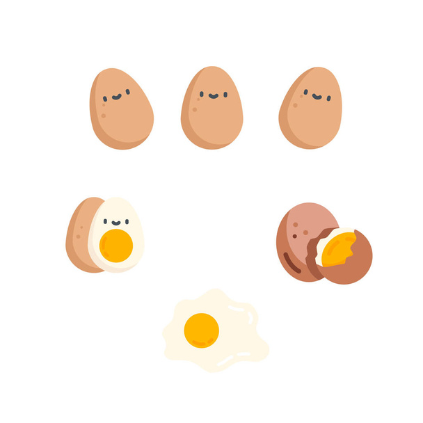 Huevos en varias formas Ilustración vectorial
.  - Vector, imagen
