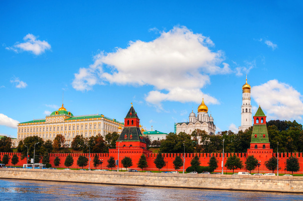 Panoramic overview of downtown Moscow with Kremlin - Photo, Image