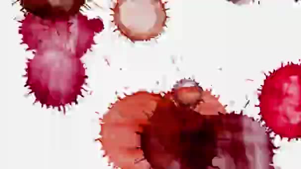Blood splatter on transparent background - Filmmaterial, Video