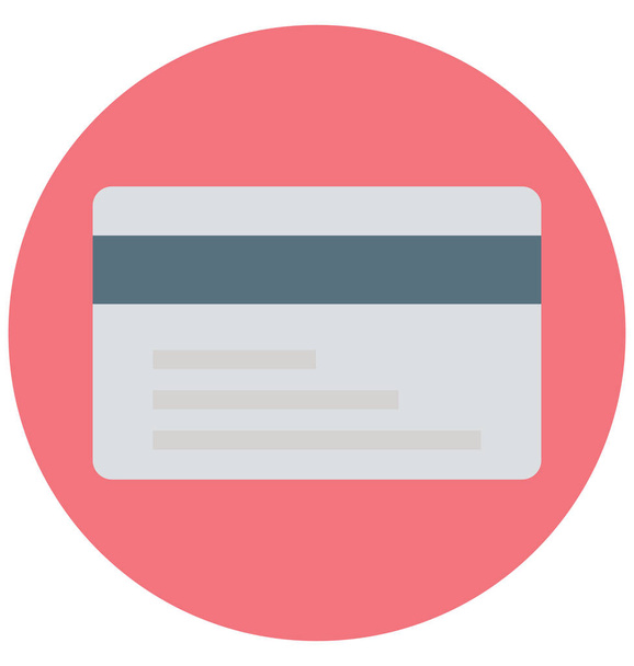 Credit Card afbeelding kleur Vector geïsoleerde pictogram makkelijk bewerkbaar en speciale gebruiken voor vrije tijd, reizen en Tour  - Vector, afbeelding