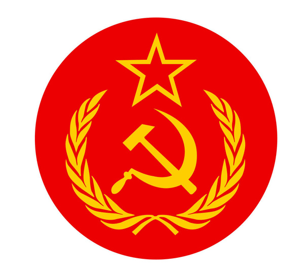 Flaga ZSRR - Socjalistycznych Republik Radzieckich - Wektor, obraz