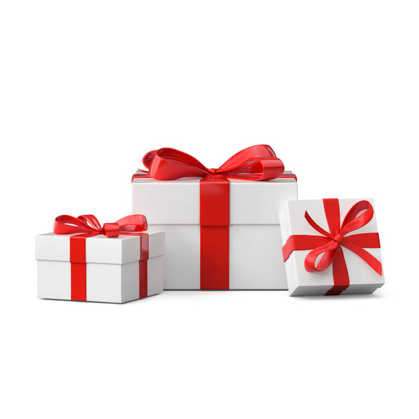 Gift box isolated on white background. 3d illustration - Foto, immagini