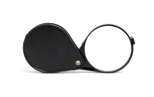 Black magnifying glass - Foto, afbeelding