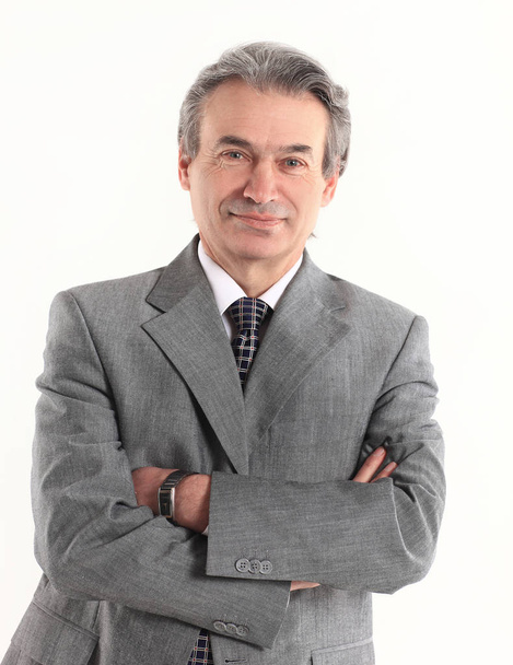 confident businessman portrait isolated on white background - Fotó, kép