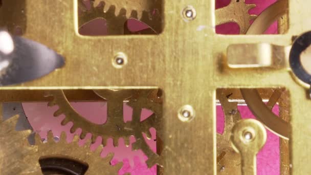 detalhe close-up de execução de máquinas relógio
 - Filmagem, Vídeo