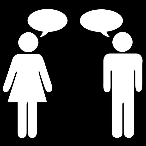 Man and woman talking - Photo, Image