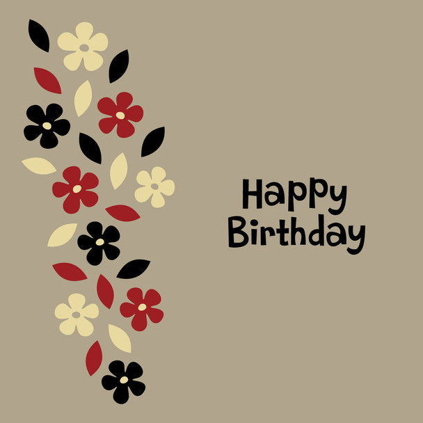 Birthday card - Vector, Image