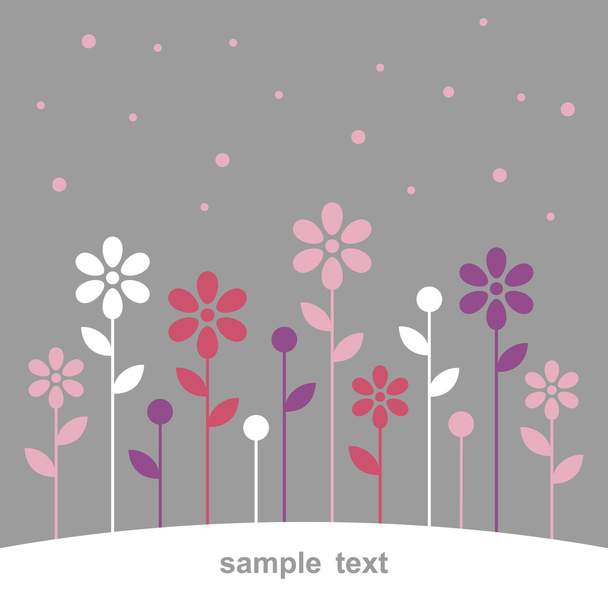 Дизайн векторного цветочного фона
 - Вектор,изображение