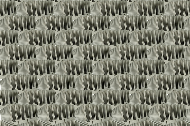 Abstrato Close Up de dissipadores de calor
 - Foto, Imagem