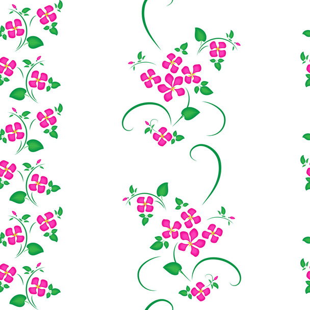 Clematis flores textura sin costura
 - Vector, Imagen
