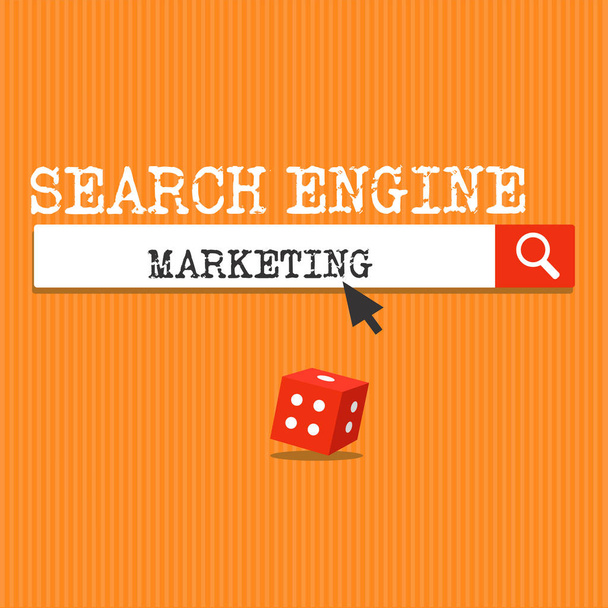 A kézírás szöveg írása Search Engine Marketing. Koncepció, ami azt jelenti, elősegítik a weboldal láthatósága a keresett oldalt eredménye - Fotó, kép