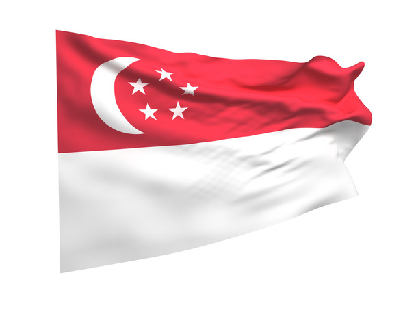 シンガポールの旗 - 写真・画像