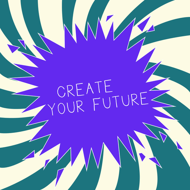 konzeptionelle Handschrift, die zeigt, wie Sie Ihre Zukunft gestalten. Business-Fototext setzt Ziele und Karriereziele - Foto, Bild