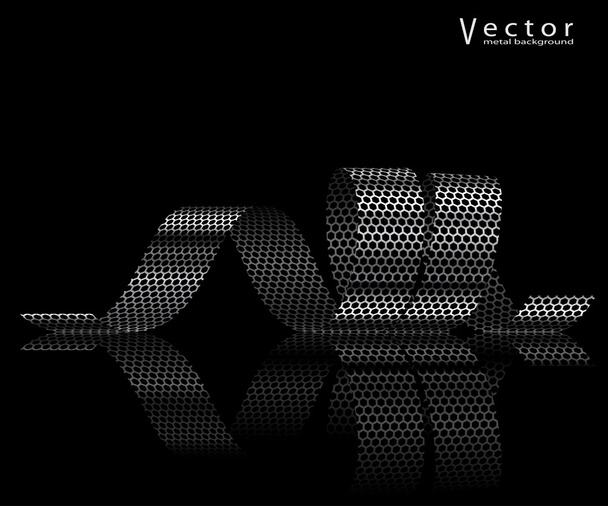 Metallic ribbon - Vector, imagen