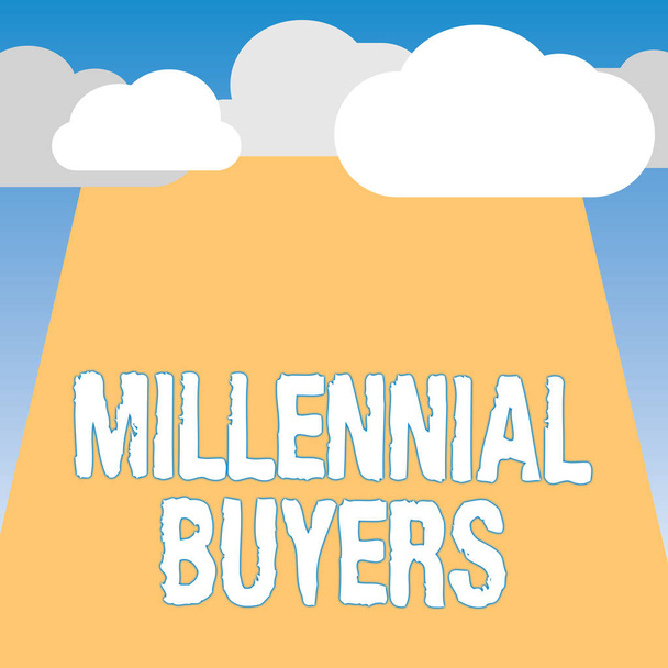 Письменный текст Millennial Buyers. Бизнес-концепция для потребителей, заинтересованных в трендовых продуктах
 - Фото, изображение