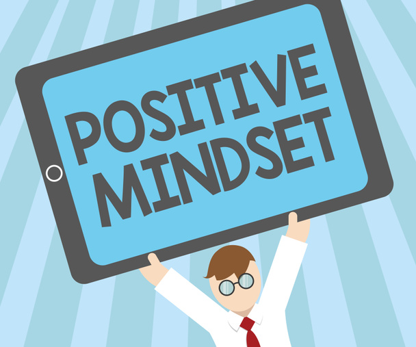 Текст для написания слов Positive Mindset. Бизнес-концепция для умственного и эмоционального отношения, которая фокусируется на светлой стороне
 - Фото, изображение
