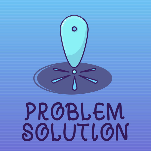 Text sign showing Problem Solution. Conceptual photo solving consists of using generic methods in orderly manner - Photo, Image