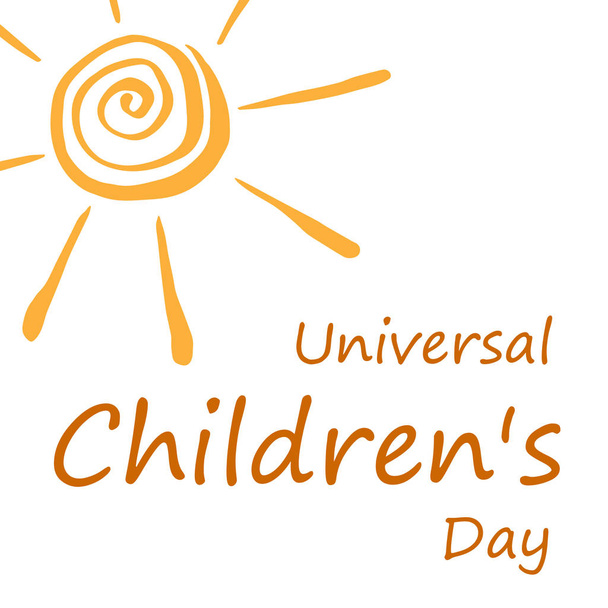 Diseño del Día Universal del Niño
 - Vector, imagen