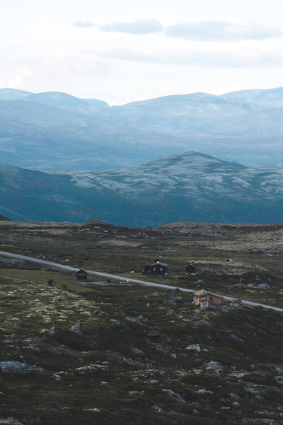 Obszar górski Dovrefjell w Norwegii - Zdjęcie, obraz