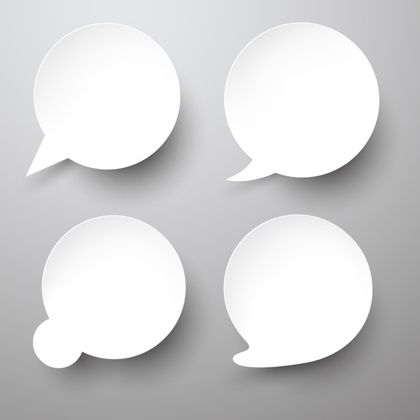 Paper rounded speech bubble. - Vector, Image