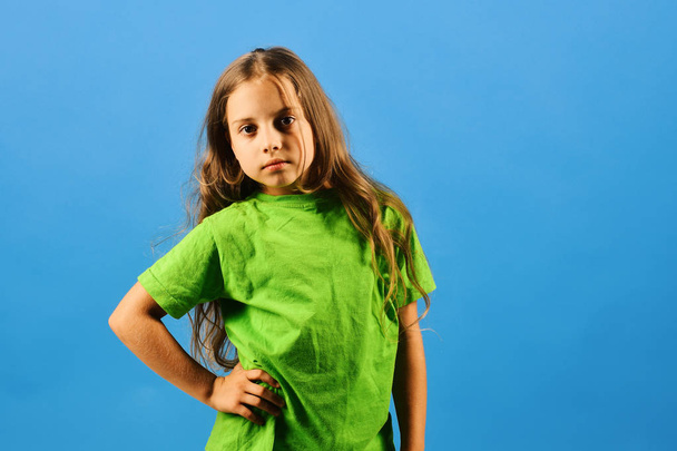 Kid poses as Bgirl in cool style - Foto, Imagem