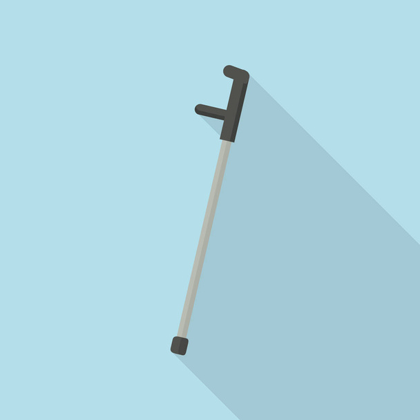 Elbow crutch icon, flat style - Vektori, kuva