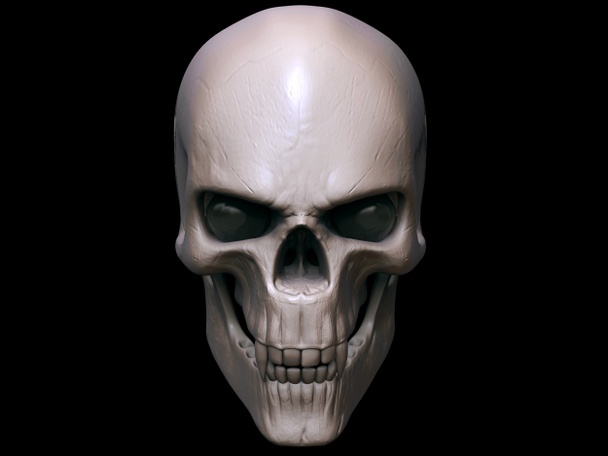 Griezelig boos vampier schedel - Foto, afbeelding