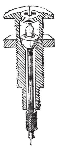Gear shift, vintage gegraveerd illustratie. Industriële encyclopedie E.-O. Lami - 1875 - Vector, afbeelding