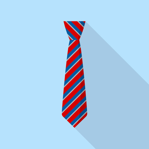 Elegant tie icon, flat style - Vektor, Bild