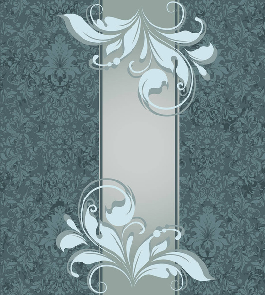 vector achtergrond met vintage bloemen ornamenten - Vector, afbeelding