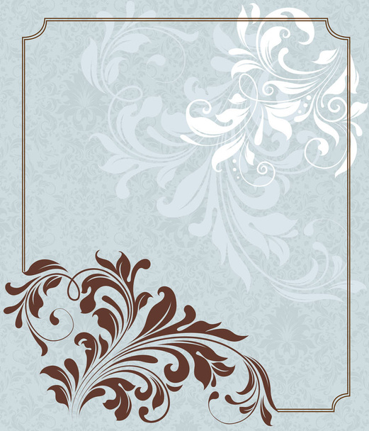 vector background with vintage floral ornaments - Vektor, obrázek