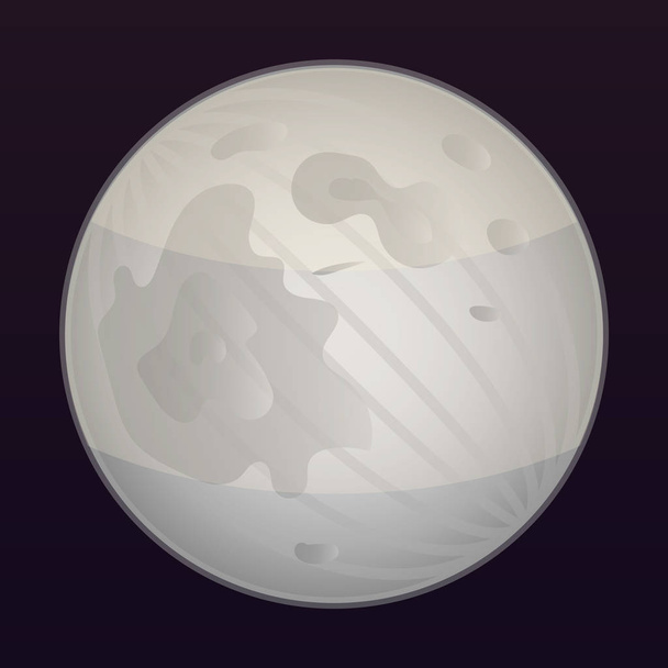 ícone da lua espaço, estilo isométrico - Vetor, Imagem