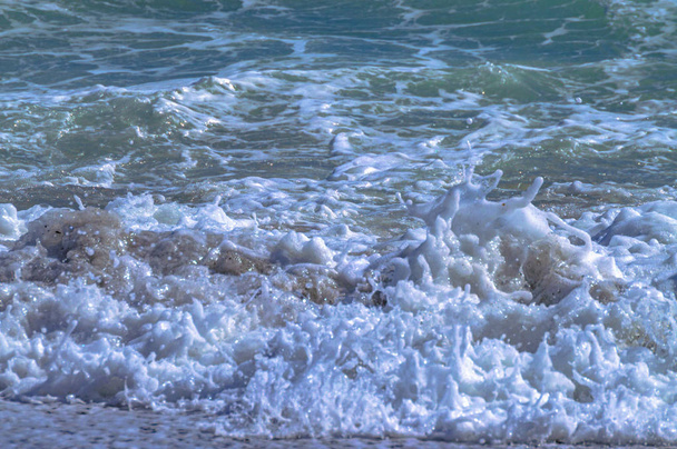 playa oleaje en la herradura granada  - Photo, Image