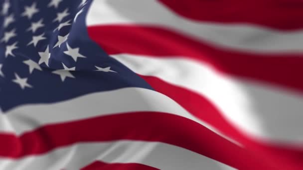 Amerikan bize animasyon bayrak - Video, Çekim