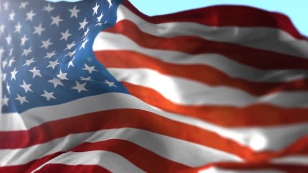 American US Flag Animation - Footage, Video
