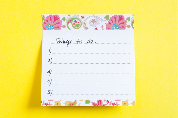 Lista de cosas que hacer
 - Foto, imagen