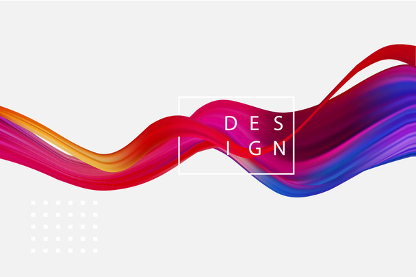 Абстрактний барвистий векторний фон, рідка хвиля кольору для дизайну брошури, веб-сайту, флаєра
. - Вектор, зображення