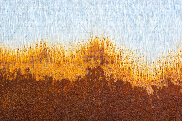 Текстура вінтажного іржаво-сірого залізного фону стіни з багатьма шарами фарби та іржі
 - Фото, зображення