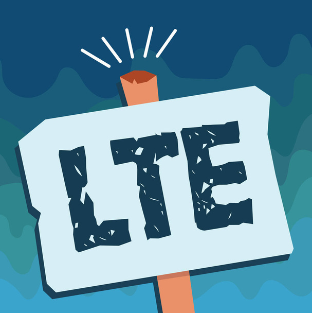 Написання тексту Lte. Концепція означає A 4G стандарт мобільного зв'язку Покращення швидкості бездротового широкосмугового зв'язку
 - Фото, зображення