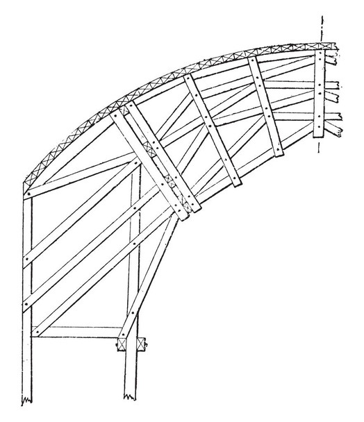 Hanger snub for the Bordeaux bridge - Vector, Image