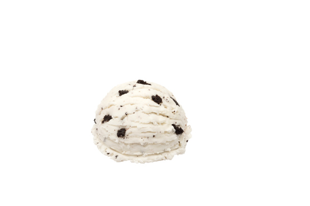 galletas y helado helado cucharada refresco dulce verano recorte camino sobre fondo blanco
 - Foto, Imagen