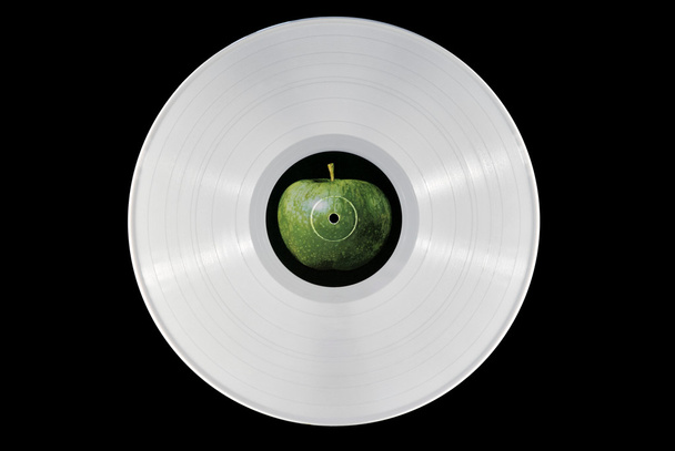 witte vinyl record - Foto, afbeelding