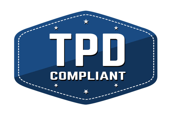 TDP (tupakkatuotedirektiivi) vaatimusten mukainen etiketti tai tarra
  - Vektori, kuva