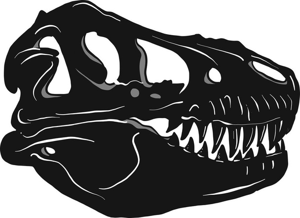 Графічний череп тиранозавра, векторна ілюстрація
 - Вектор, зображення