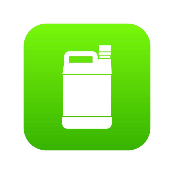 Jerrycan icon digital green - Vector, Image